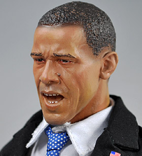 Illustration for article titled Best Obama Action Figure Ever Battles Darth Vader, Terrorists, Dick Cheney